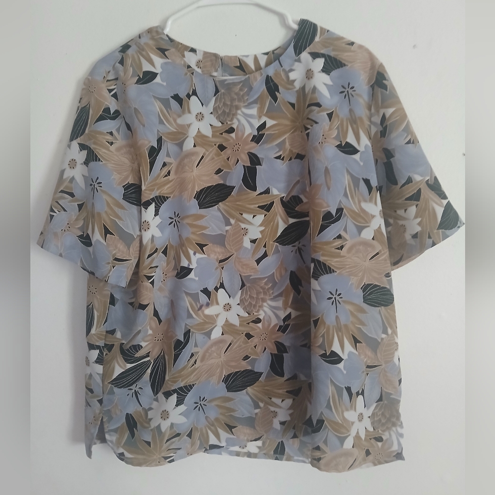 Floral Print Women's Blouse (0296)